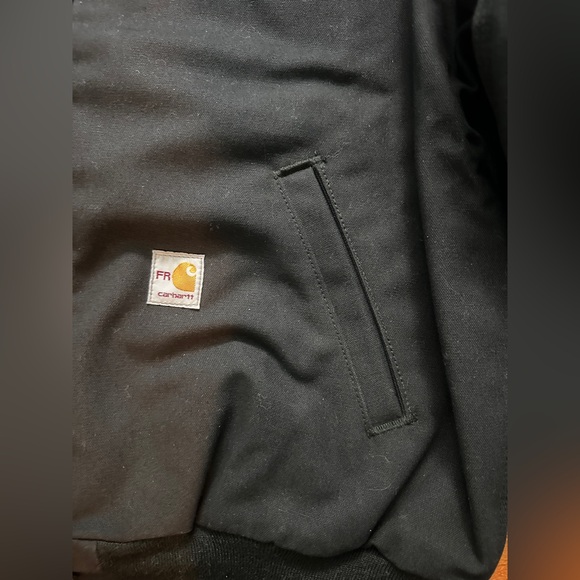 Carhartt FR Duck Insulated Active Jacket Quilted Lined Hoody Men’s L Cat 4 Warm - Picture 4 of 6